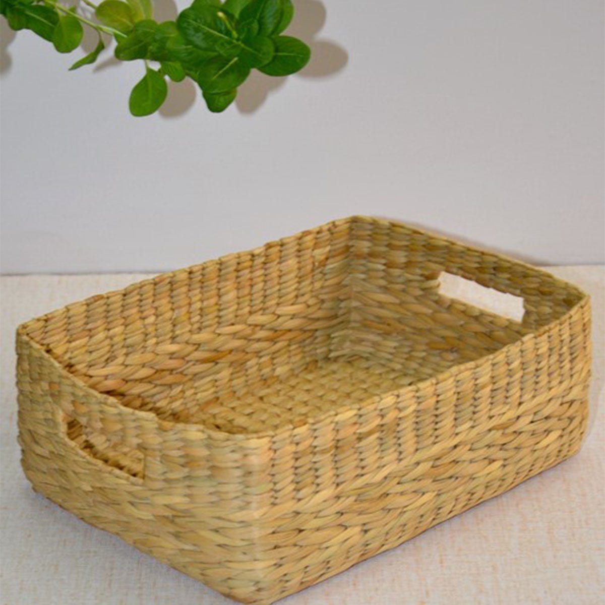 Kauna Rectangular Tray - Natural – Baskets & Boxes by DHARINI available on Brown Living™. Large . SKU: KABTRA022A - n. Img 3.