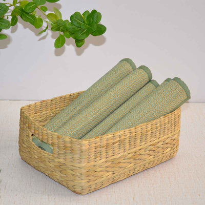 Kauna Rectangular Tray - Natural – Baskets & Boxes on Brown Living™. SKU: KABTRA022A - n. Img 1.