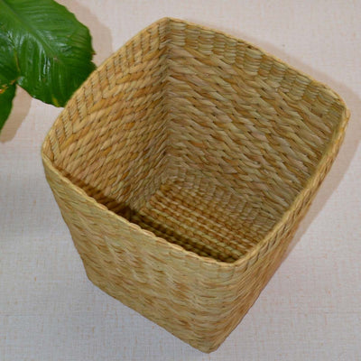 Kauna Waste Paper Basket - Natural – Baskets & Boxes on Brown Living™. SKU: KAWBAS015A. Img 2.