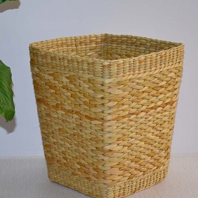 Kauna Waste Paper Basket - Natural – Baskets & Boxes on Brown Living™. SKU: KAWBAS015A. Img 1.