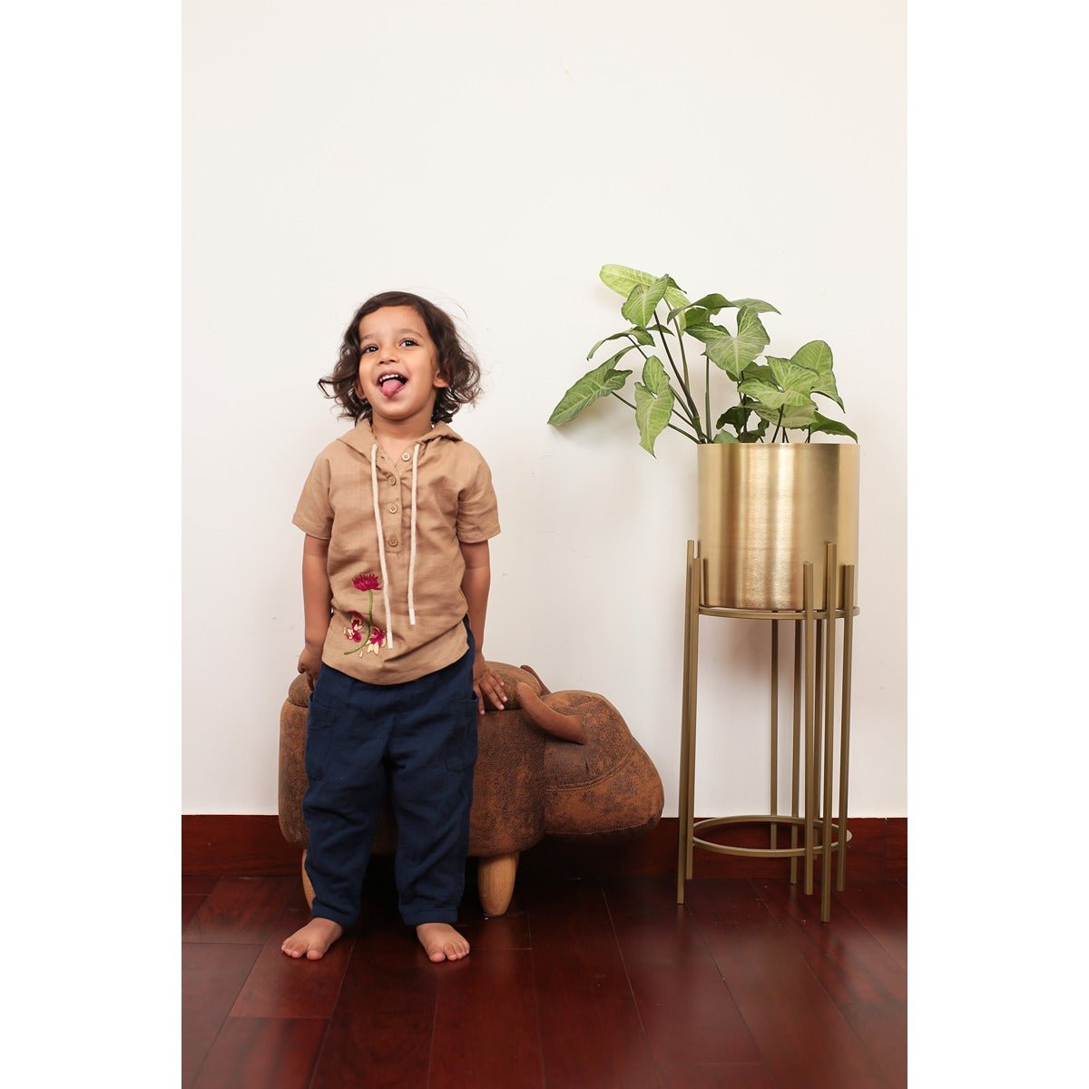 Keen Koi Hoodie Shirt | Cotton Shirt for Baby – Kids Daywear Sets on Brown Living™. SKU: MCBL01. Img 1.