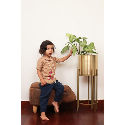 Keen Koi Hoodie Shirt | Cotton Shirt for Baby – Kids Daywear Sets on Brown Living™. SKU: MCBL01. Img 3.