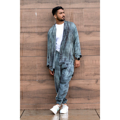 Keith Oversized Shirt for Men | Relaxed Fit Casual Satin Shirt – Mens Shirt on Brown Living™. SKU: TMS0168-XS. Img 5.