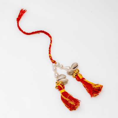 Kesar Bhaiya Bhabhi Rakhi & Lumba Set | Handmade Designer Rakhi Set – Rakhi on Brown Living™. SKU: AM-RKHSET-Kesar. Img 7.