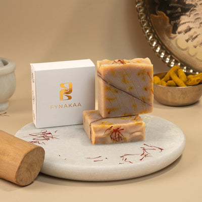 Kesar Chandan Handcrafted Cold Processed Soap – Soap on Brown Living™. SKU: KNC1001X. Img 6.