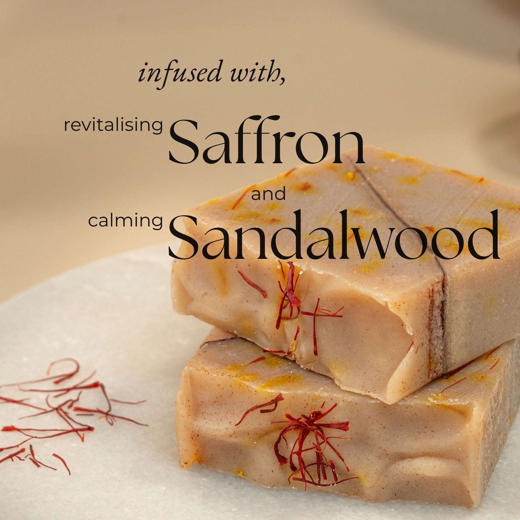 Kesar Chandan Handcrafted Cold Processed Soap – Soap on Brown Living™. SKU: KNC1001X. Img 7.