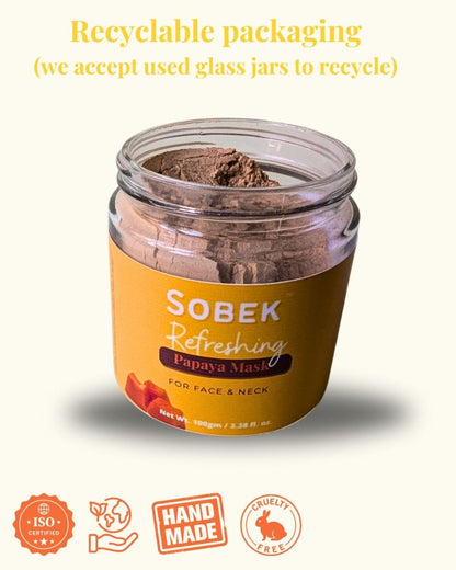 Kesar Glowing Face Mask - Pack 100 g – Face Pack on Brown Living™. SKU: SOB - FM - 6. Img 10.