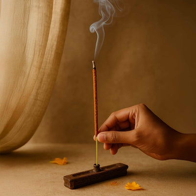 Kesar Handrolled Natural Incense Sticks Pack of 30 – Candles & Fragrances by HERITAGE BOX available on Brown Living™. . SKU: AG002TI. Img 1.