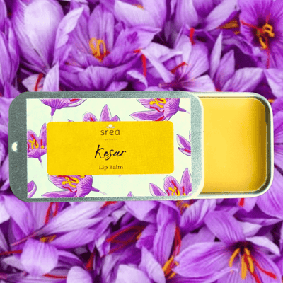 Kesar Lip Balm | Nourishing Saffron Lip Care – Lip Balms on Brown Living™. SKU: SN-LB-KS-10. Img 1.
