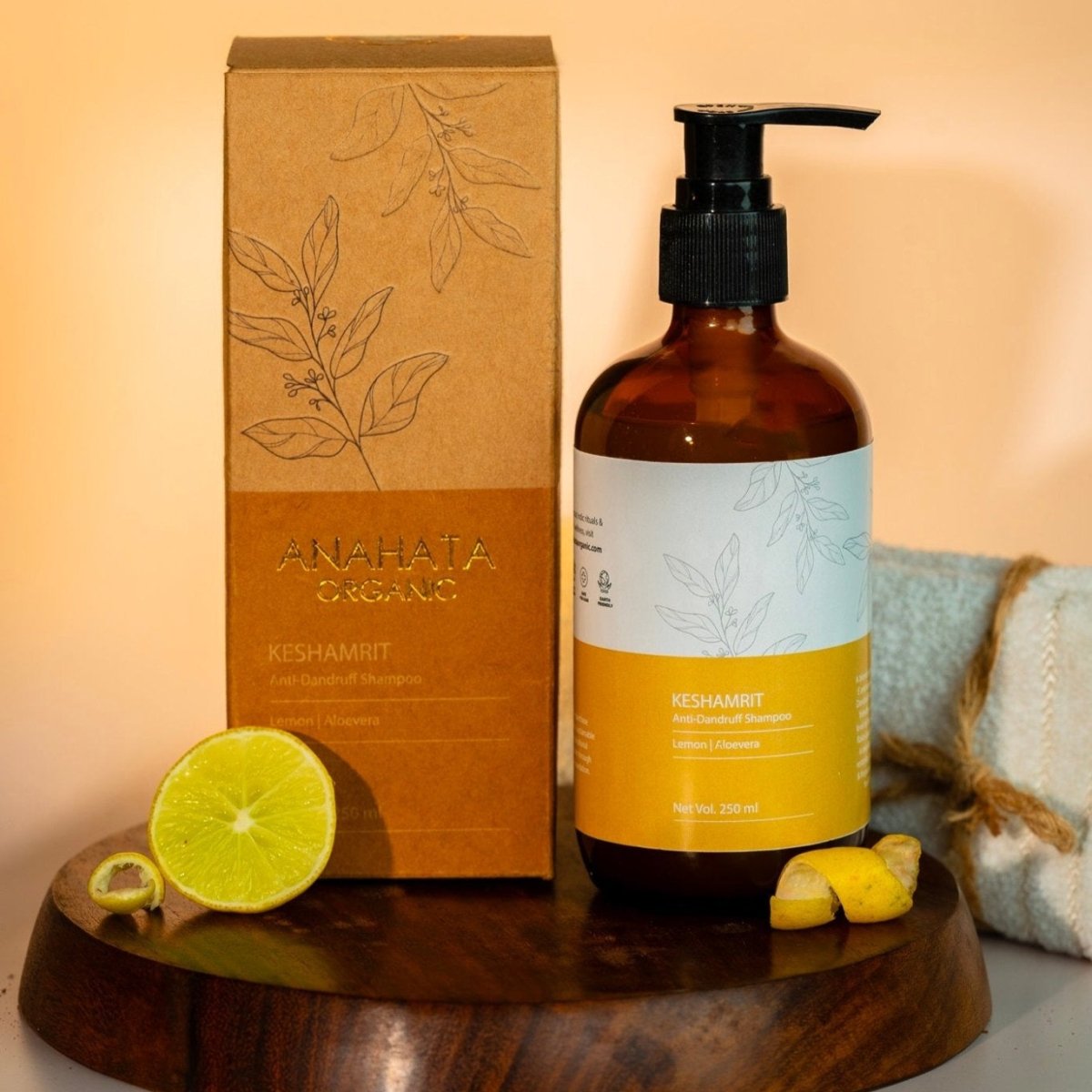 Keshmrit Lemon Anti Dandruff Shampoo | Verified Sustainable by Brown Living™