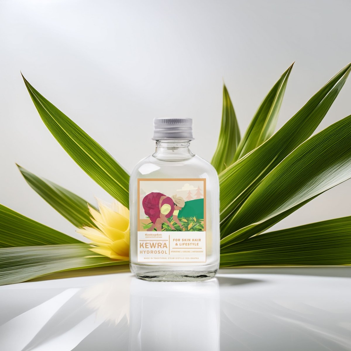 Kewra Hydrosol 90ml – Face Cleanser by HERITAGE BOX available on Brown Living™. . SKU: HBKW903. Img 2.