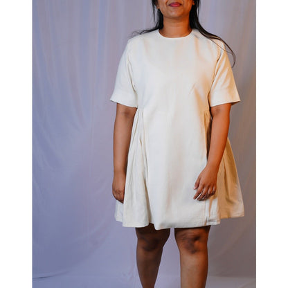 Khadi Original Dress for Women – Womens Dress by vēva available on Brown Living™. S . SKU: V - V - BL - 67. Img 4.