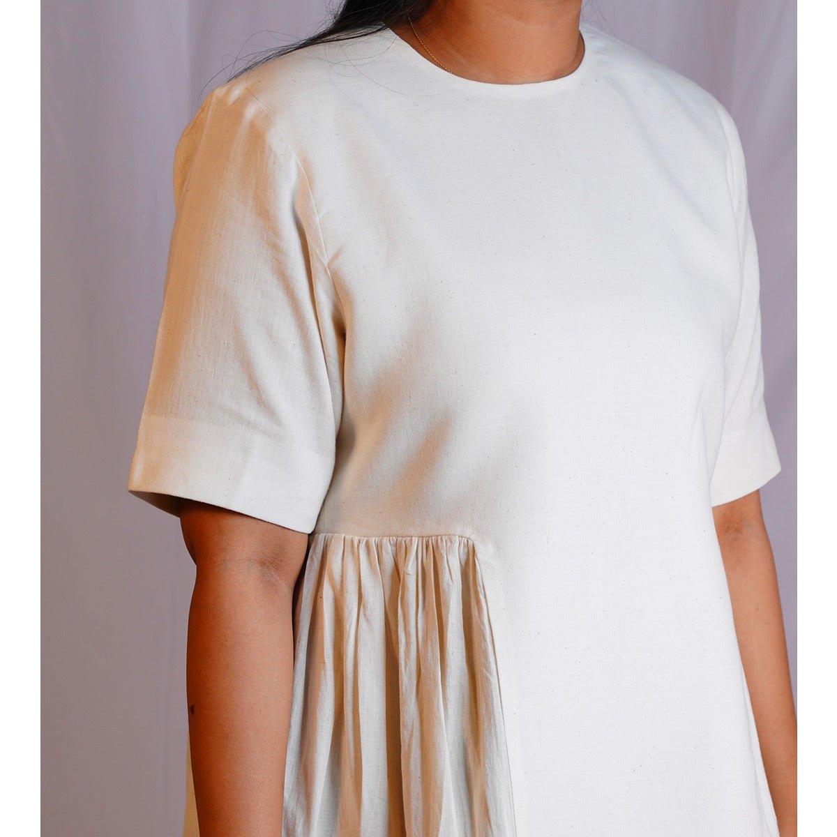 Khadi Original Dress for Women – Womens Dress by vēva available on Brown Living™. S . SKU: V - V - BL - 67. Img 3.
