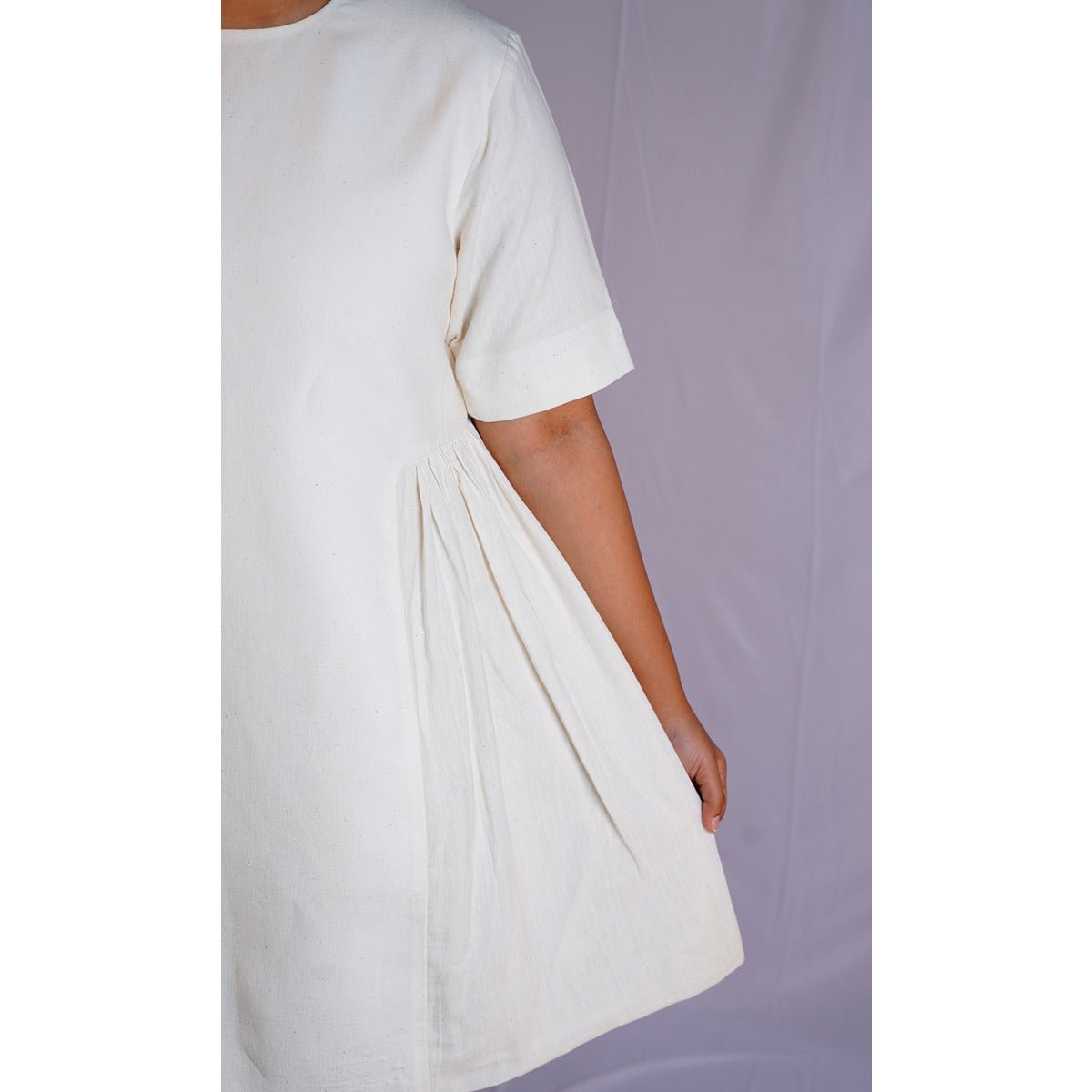 Khadi Original Dress for Women – Womens Dress by vēva available on Brown Living™. S . SKU: V - V - BL - 67. Img 2.