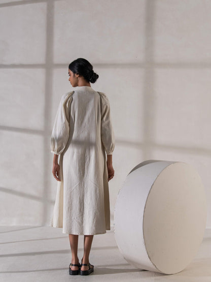 Khadi Raglan Sleeved Dress | Stylish & Comfortable for Women – Womens Dress on Brown Living™. SKU: DCSS25D04S. Img 4.