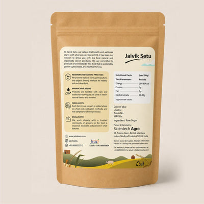 Khandsari Sugar 500g | Natural Unrefined Cane Sugar – Sweets on Brown Living™. SKU: KSJS. Img 2.