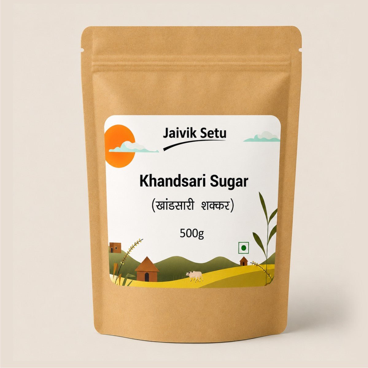 Khandsari Sugar 500g | Natural Unrefined Cane Sugar – Sweets on Brown Living™. SKU: KSJS. Img 1.