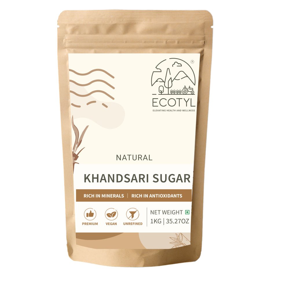 Khandsari Sugar | Unrefined Natural Sweetener | Rich in Minerals | 1kg – Confectionaries by Ecotyl available on Brown Living™. . SKU: ECOTYL00040. Img 5.