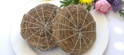 Khus Organic Body Bath Scrubber Pack Of 2 Natural Bath Scrub – Body Scrub on Brown Living™. SKU: OEP911. Img 5.