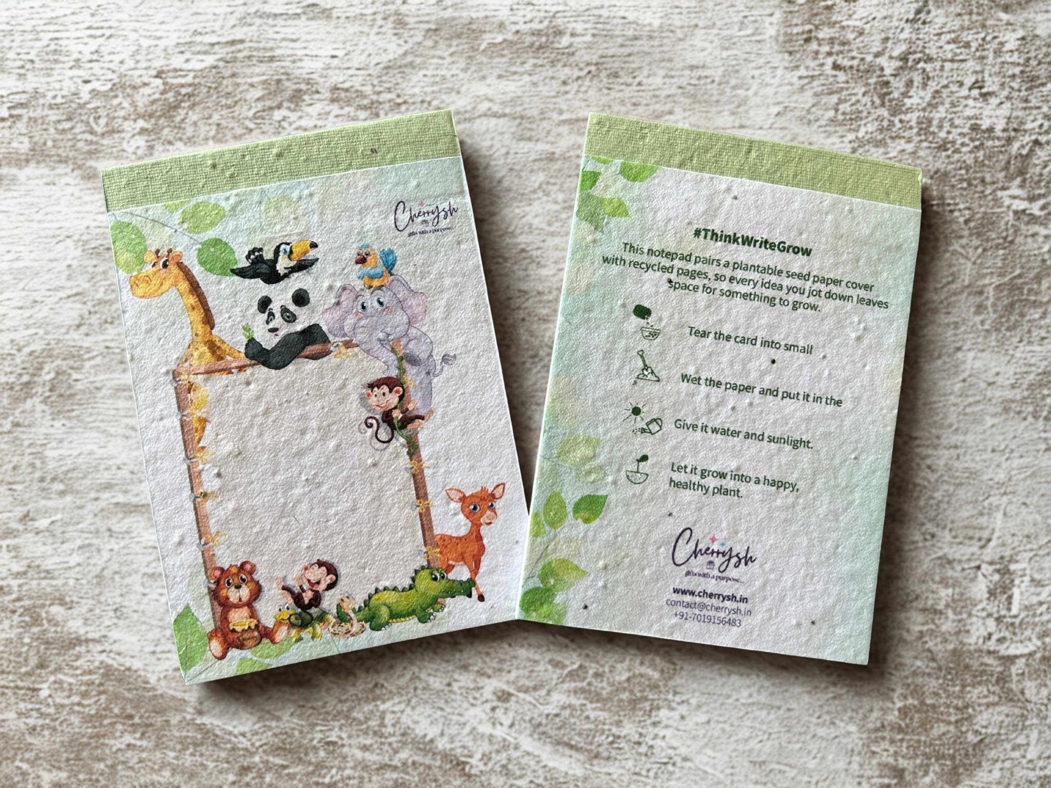 Kids Animal Theme Notepad Pack Of 5 Cute Writing Pads – Notebooks & Notepads on Brown Living™. SKU: NPD-KID-2134. Img 1.