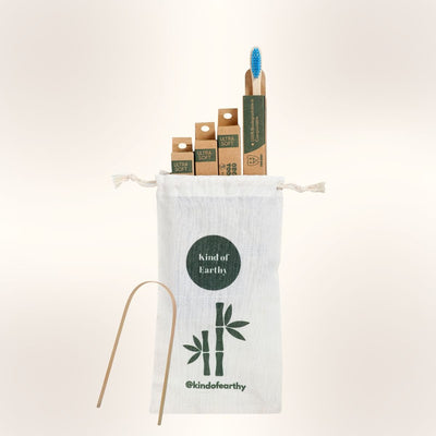 Kids Bamboo Toothbrush Pack of 4 | Colorful Soft Bristles – Tooth Brush on Brown Living™. SKU: KOE-016-KI. Img 3.