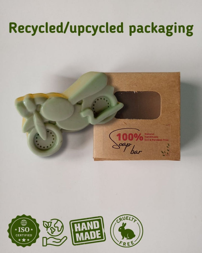 Kids Bike Shaped Goat Milk Shea Butter Soap Bar 100g | Verified Sustainable by Brown Living™