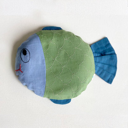 Kids Organic Cotton Mustard Seed Pillow – Pillow on Brown Living™. SKU: RAI - LION. Img 6.