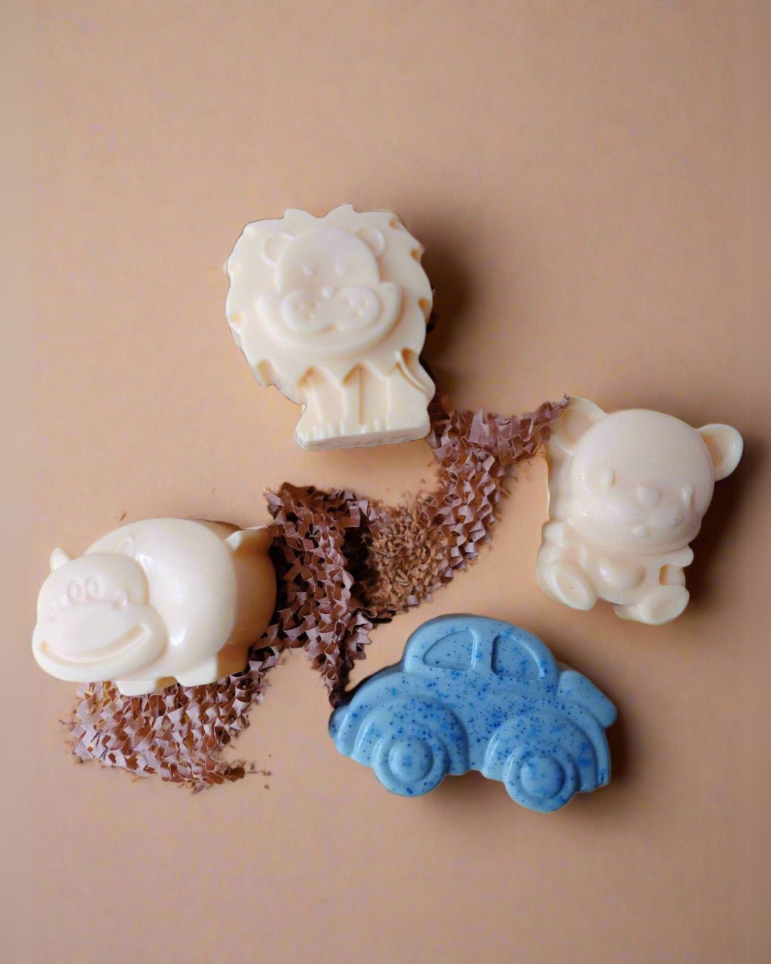 Kids Shea Butter & Goat Milk Cartoon, Cars & Flowers Soap Set – Body Soap on Brown Living™. SKU: SOB - SOAP - 33A. Img 8.