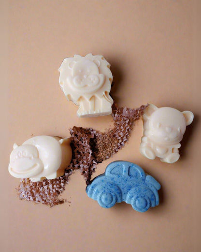 Kids Shea Butter & Goat Milk Cartoon, Cars & Flowers Soap Set – Body Soap on Brown Living™. SKU: SOB - SOAP - 33A. Img 8.