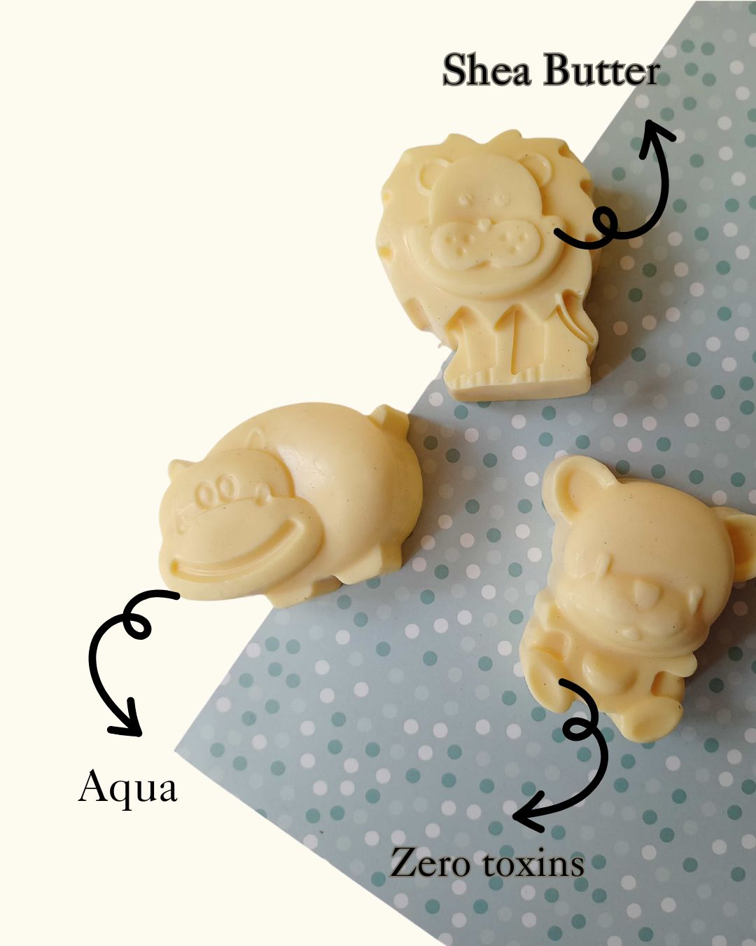 Kids Shea Butter & Goat Milk Cartoon, Cars & Flowers Soap Set – Body Soap on Brown Living™. SKU: SOB - SOAP - 45A. Img 2.