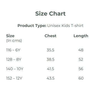 Kid’s Unisex T-Shirt – Plant Dyed, 0 Toxin & Anti - Microbial – Kids T-Shirts on Brown Living™. SKU: BVK015IG6. Img 9.