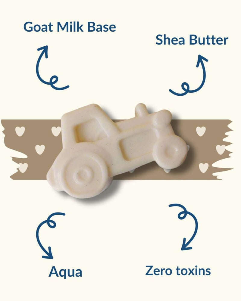 Kids Vehicle Shaped Goat Milk Shea Butter Soap Bar 100g | Verified Sustainable by Brown Living™