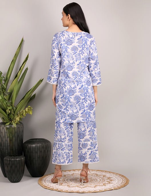 Kimaya - Hand Block Print Cotton Co - ord Set | Verified Sustainable by Brown Living™