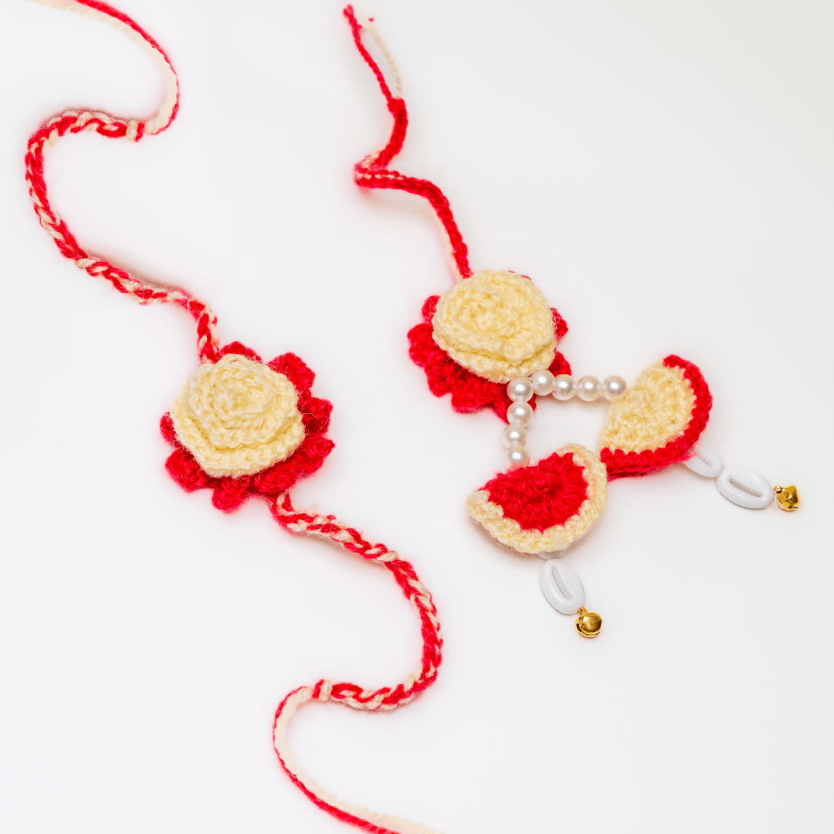 Kiran Bhaiya Bhabhi Rakhi & Lumba Set | Handmade Designer Rakhi – Rakhi on Brown Living™. SKU: AM-RKHSET-Kiran. Img 5.