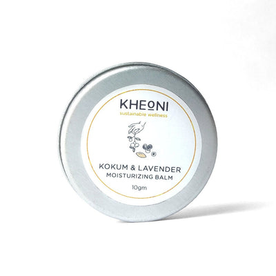 Kokum & Lavender Moisturizing Balm, 10g – Lotions & Moisturizers by Kheoni available on Brown Living™. . SKU: KHKLBB - 001. Img 4.