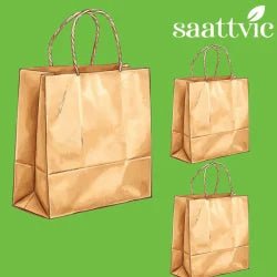 Kraft Paper Bags 500 pcs | Eco - Friendly Carry Bags (All Sizes) – Reusable Bag on Brown Living™. SKU: CLEC-16. Img 3.
