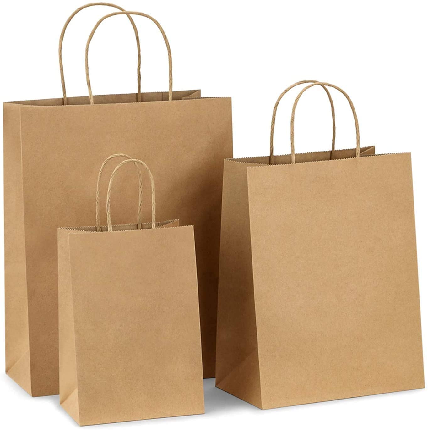 Kraft Paper Bags 500 pcs | Eco-Friendly Carry Bags (All Sizes) | Reusable Bag – Brown Living™