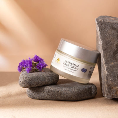 Kumkumadi Face Cream with 24K Gold 50g | Nourishing Daily Face Cream – Face Cream on Brown Living™. SKU: 07. Img 2.
