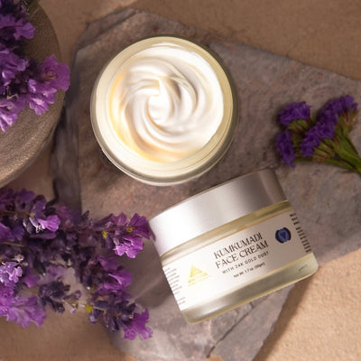 Kumkumadi Face Cream with 24K Gold 50g | Nourishing Daily Face Cream – Face Cream on Brown Living™. SKU: 07. Img 4.