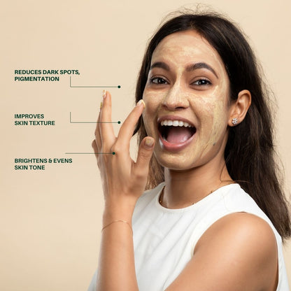 Kumkumadi Face Mask 30gm – Brightening & Nourishing Skincare – Face Mask on Brown Living™. SKU: KUMFM015. Img 2.