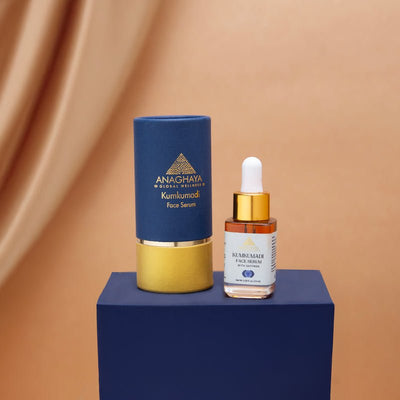 Kumkumadi Face Serum with Saffron for Glowing Skin – Face Serum on Brown Living™. SKU: 02. Img 5.