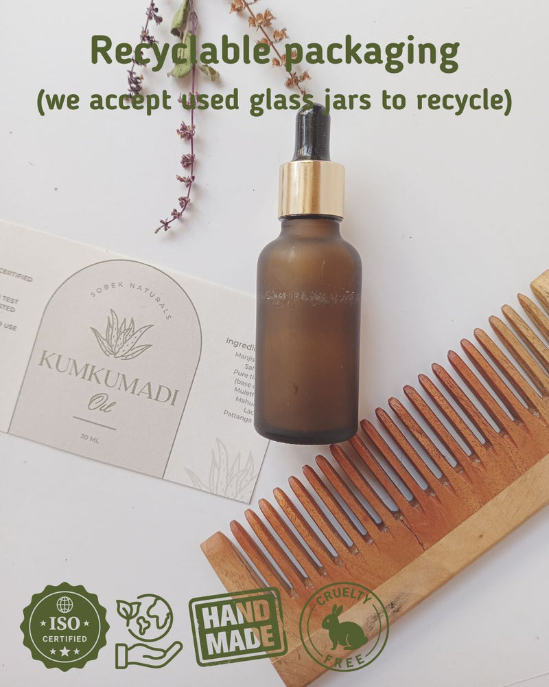 Kumkumadi Serum Oil - Skin Brightening Healing Scars and Spots | Verified Sustainable by Brown Living™