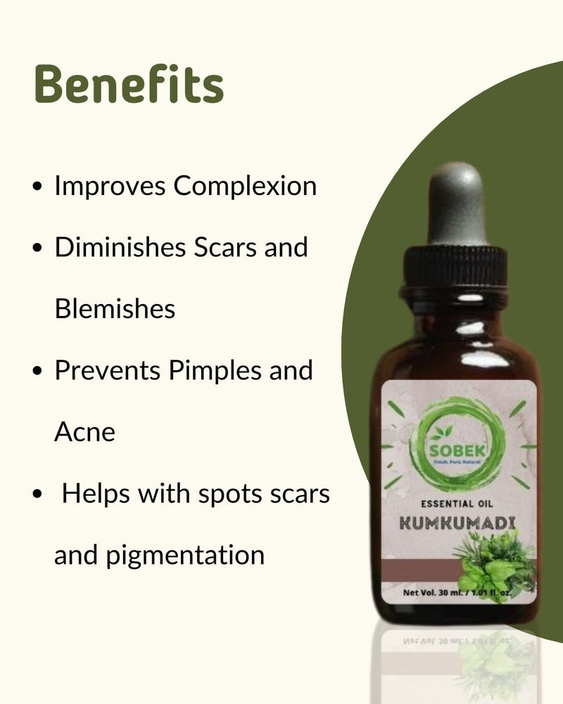 Kumkumadi Serum Oil - Skin Brightening Healing Scars and Spots | Verified Sustainable by Brown Living™