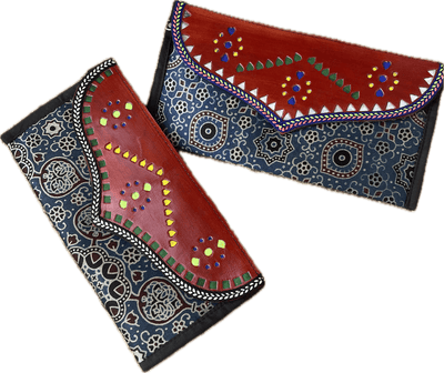 Kutch wallet in silk - One piece – Womens Wallet on Brown Living™. SKU: K - 908 - 1. Img 4.