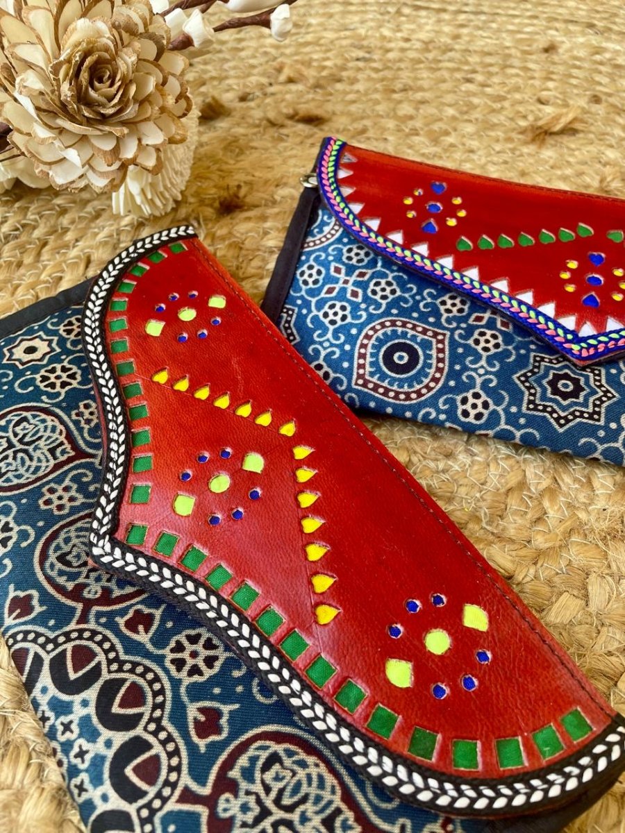 Kutch wallet in silk - One piece – Bags by Forsarees available on Brown Living™. . SKU: K - 908 - 1. Img 2.