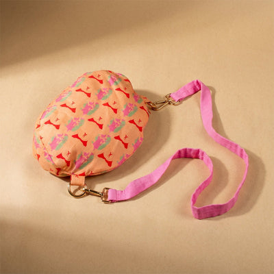 Ladybug Sling Bag | Handmade Crochet Sling Bag – Handbags on Brown Living™. SKU: AM-BAG-Ladybug. Img 1.