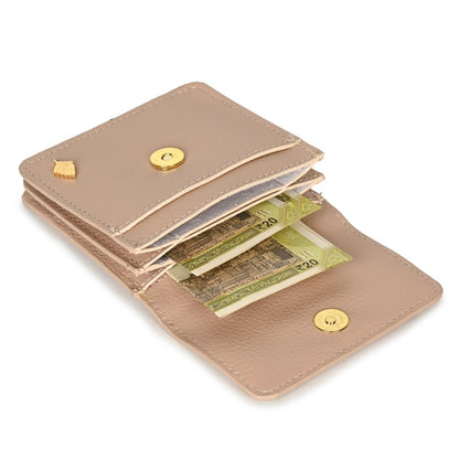 Lana - Cactus Leather Cardholder (Almond) – Card Sleeves on Brown Living™. SKU: CHGH8010. Img 5.