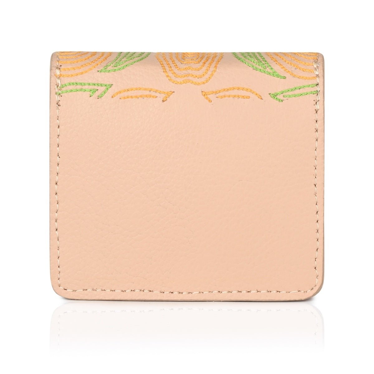 Lana - Cactus Leather Cardholder (Almond) – Card Sleeves by Green Hermitage available on Brown Living™. . SKU: CHGH8010. Img 4.