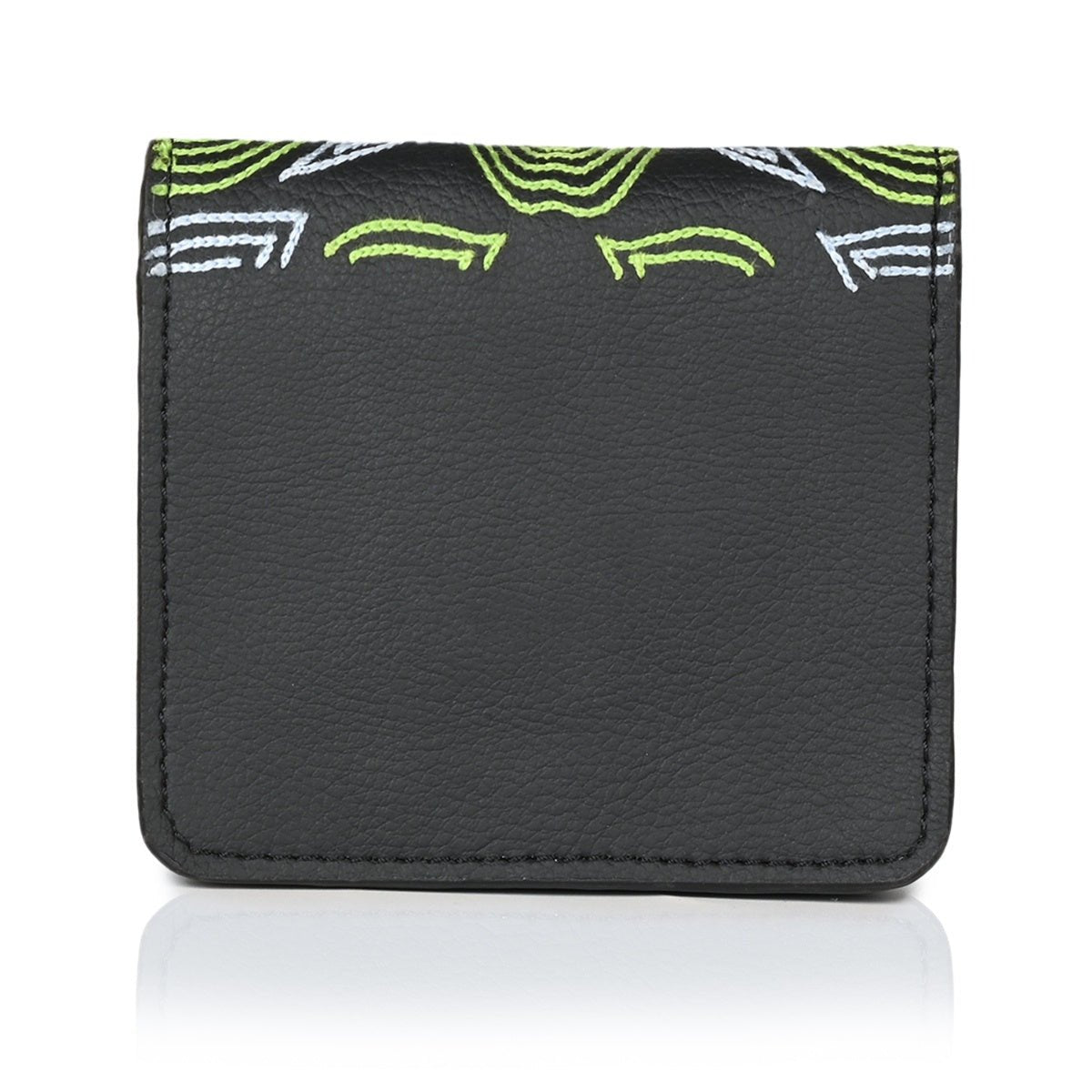 Lana - Cactus Leather Cardholder (Black) – Card Sleeves by Green Hermitage available on Brown Living™. . SKU: CHGH8009. Img 3.