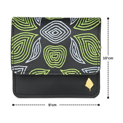 Lana - Cactus Leather Cardholder (Black) – Card Sleeves on Brown Living™. SKU: CHGH8009. Img 5.